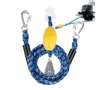 Drag Harness for Tubing | Pull Rope Supports up to 4 Users with Hook and Pulley Swivel 360 Degrees Harness for Water Skiing Pontoon Kayaking Skiing Water Sports