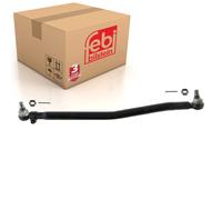 febi bilstein 17258 Drag Link with castle nuts and cotter pins, from steering gear to 1st front axle, pack of one