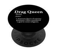 Drag Queen Definition Cute Costume Accessory for Drag Queens PopSockets Adhesive PopGrip