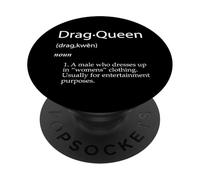 Drag Queen Definition Joke Funny Gay Adult Meme Drag Queens PopSockets Adhesive PopGrip