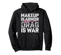Drag Queen Glamorous Performer Fierce Fashion Bold Makeup Pullover Hoodie