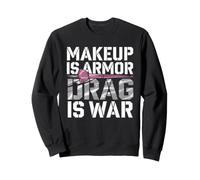 Drag Queen Glamorous Performer Fierce Fashion Bold Makeup Sweatshirt