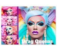 Drag Queens. Glamorous and beautiful drag art UK-Version (Wall Calendar 2026 DIN A3 Landscape), CALVENDO 12 Month Wall Calendar