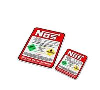 Drag Racing Creative Car Racing Stickers NOS Nitrous Oxide Systems Stickers Tuning Racing Vinyl Motocross Racing Car Styling (Color : Reflective, Size : 20cm)