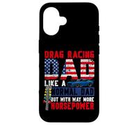 Drag Racing Race Car Dad Retro Vintage Drag Racing Dad Like Case for iPhone 16