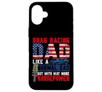 Drag Racing Race Car Dad Retro Vintage Drag Racing Dad Like Case for iPhone 16 Plus