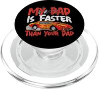 Drag Racing Race Car Dad Son Daughter My Dad Is Faster Than PopSockets PopGrip for MagSafe