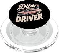 Drag Racing Race Car Girl Dibs On The Driver PopSockets PopGrip for MagSafe