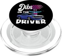 Drag Racing Race Car Girl Dibs On The Driver PopSockets PopGrip for MagSafe