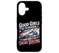 Drag Racing Race Car Girl Vintage Good Girls Go To Heaven Case for iPhone 17