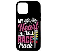 Drag Racing Race Car Girlfriend Wife My Heart Is On The Race Case for iPhone 12 mini