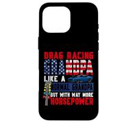 Drag Racing Race Car Grandpa Retro Vintage Drag Racing Case for iPhone 16 Pro Max