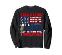 Drag Racing Race Car Grandpa Retro Vintage Drag Racing Sweatshirt