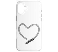 Drag Racing Race Car Heart Case for iPhone 16 Plus