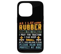 Drag Racing Race Car Prayer Retro Vintage As I Lay Rubber Case for iPhone 13 Pro
