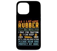 Drag Racing Race Car Prayer Retro Vintage As I Lay Rubber Case for iPhone 13 Pro Max