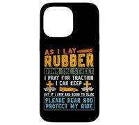 Drag Racing Race Car Prayer Retro Vintage As I Lay Rubber Case for iPhone 14 Pro Max