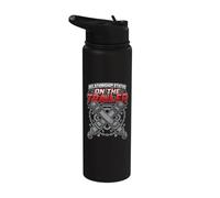 Drag Racing Race Car Relationship Status On The Trailer Stainless Steel Insulated Water Bottle