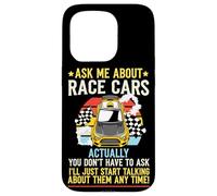 Drag Racing Race Car Retro Vintage Ask Me About Race Cars Case for iPhone 15 Pro