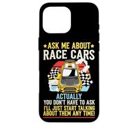 Drag Racing Race Car Retro Vintage Ask Me About Race Cars Case for iPhone 16 Pro Max