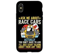 Drag Racing Race Car Retro Vintage Ask Me About Race Cars Case for iPhone X/XS