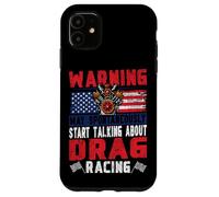 Drag Racing Race Car Retro Vintage Warning May Spontaneously Case for iPhone 11