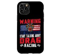 Drag Racing Race Car Retro Vintage Warning May Spontaneously Case for iPhone 11 Pro