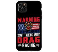 Drag Racing Race Car Retro Vintage Warning May Spontaneously Case for iPhone 11 Pro Max