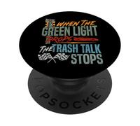 Drag Racing Race Car Retro Vintage When The Green Light PopSockets Adhesive PopGrip