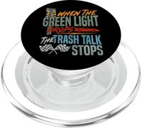 Drag Racing Race Car Retro Vintage When The Green Light PopSockets PopGrip for MagSafe