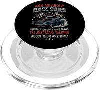 Drag Racing Race Car Vintage Ask Me About Race Cars Actually PopSockets PopGrip for MagSafe