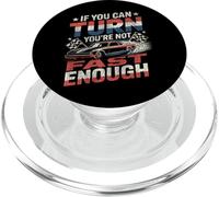 Drag Racing Race Car Vintage If You Can Turn You're Not Fast PopSockets PopGrip for MagSafe