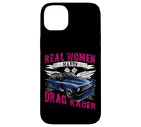 Drag Racing Race Car Wife Marriage Wedding Real Women Marry Case for iPhone 14 Plus