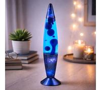 Dragodirect 16" Galaxy Lava Lamp Motion Light Bedroom Desk Mood Lamp in Blue Dragodirect Blue