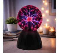 Dragodirect 5" Plasma Ball Electric Lightning Effect Mood Desk Lamp in Black Dragodirect Black