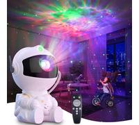 Dragodirect Astronaut Galaxy Project Starry Sky Night Light Projector Nebula Ceiling Projection Lamp in White Dragodirect White