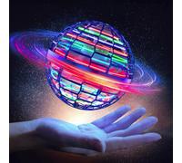 Dragodirect Flying Orb Ball LED Toy Hover Ball Boomerang Ball Hand Controlled Fidget Mini Drone in Blue Dragodirect Blue