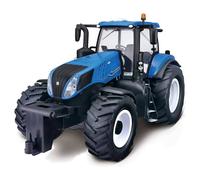 Dragodirect RC New Holland Tractor 2.4GHz Remote Control Farm Toy in Blue Dragodirect Blue