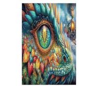 Dragon 1000 Pc Classic Jigsaw Puzzle Science Fiction Puzzle for Adults Hard Challenging Hobby Home Decor Poster Recycled Material 1000 PCS