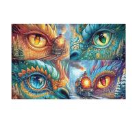 Dragon 1000 Pc DIY Jigsaw Puzzle Science Fiction Puzzles for Adults Teens Hard Challenging Team Building Stress Reducing Autumn High-grade Rigid Cardboard 1000 PCS