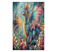 Dragon 1000 Pcs Jigsaw Puzzle Bundle Science Fiction Family Puzzle Lovers Fun Family Game Mindful Activity Spring Eco Friendly Cardboard 1000 PCS