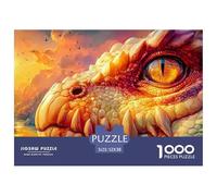 Dragon 1000 Piece Divine Dragon Jigsaw Puzzle Handwork Puzzle Educational Challenge for Challenging Family Activity Games Colorful Hard Puzzle for 52x38cm/1000pcs Family Decorations