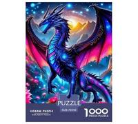 Dragon 1000 Piece Divine Dragon Jigsaw Puzzles for Adults Educational Challenge for Challenging Family Activity Games Colorful for Home Decor Gifts 70x50cm/1000pcs