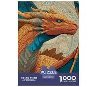 Dragon 1000 Piece Jigsaw Puzzle Educational Games Mighty Challenge High Difficulty for Decompression And Wall Decor70x50cm/1000pcs