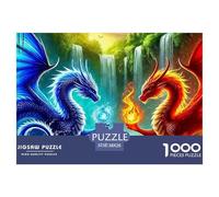 Dragon 1000 Piece Jigsaw Puzzle for Adults And Kids - Mythic Dragon Premium Quality, Rewarding, DIY Wall Decor, 'What Happens Next' 38x26cm/1000pcs