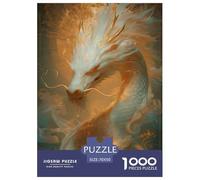Dragon 1000 Piece Jigsaw Puzzle for Adults Educational Game Challenge Toy Mighty Challenge High Difficulty Beautiful Decoration Puzzle70x50cm/1000pcs
