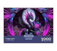 Dragon 1000 Piece Jigsaw Puzzle for Adults - Mythic Dragon Unique, Challenging, Family Activity, Collectible, 'What Happens Next' 70x50cm/1000pcs