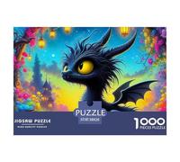 Dragon 1000 Piece Jigsaw Puzzle for Adults - Mythic Dragon Unique, Challenging, Family Activity, Collectible, 'What Happens Next' 38x26cm/1000pcs