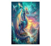 Dragon 1000 Piece Jigsaw Puzzle for Adults Science Fiction Jigsaw Post Work Relaxation Tool Challenging Fun for Friends Family Home Decor 1000 PCS