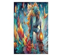 Dragon 1000 Piece Jigsaw Puzzle for Adults Science Fiction Meditation Aid Mindful Practice Detailed Design for Yoga Enthusiasts 1000 PCS